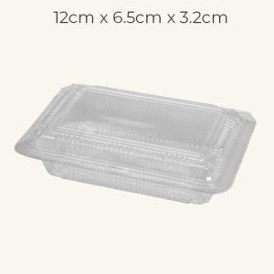 OPS-1H BOX (100'S/PKT) 12cm (L) x 6.5cm (W) x 3.2cm (H) 1H 蛋糕OPS盒 - (100个/包）