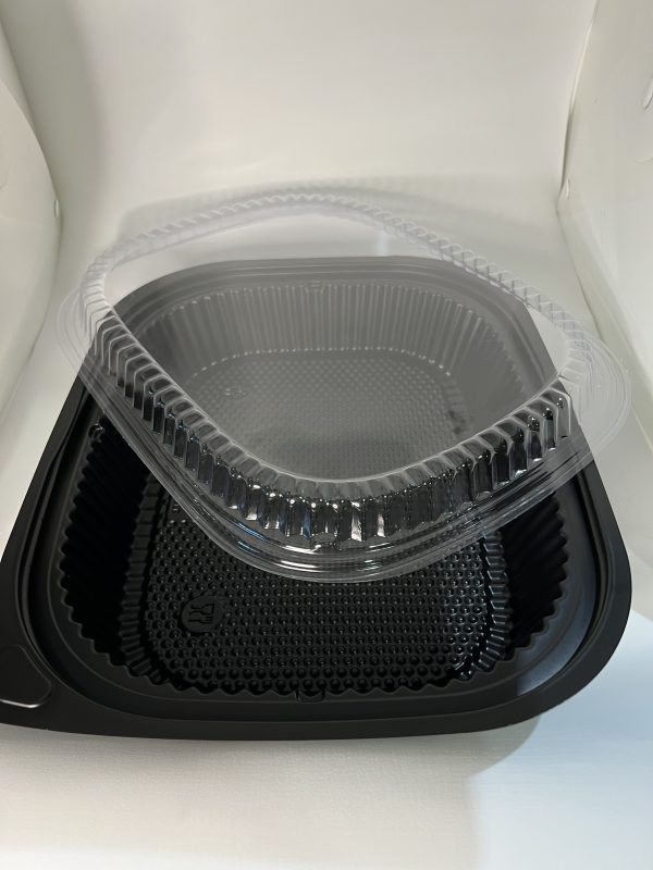 BLACK BUFFET TRAY + LID （RT340-270- 60）100s/CTN 黑色自助餐盘+盖 - Image 2